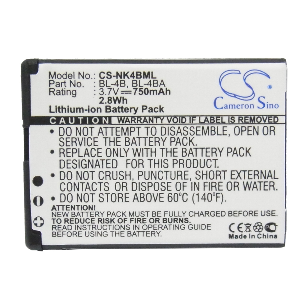 Mobiltelefonbatteri Nokia CS-NK4BML