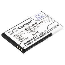 Kompatibel batteriudskiftning til Nokia BBA-07,BK-BL-4C,BL-4C,C4C08T,C4C50T...