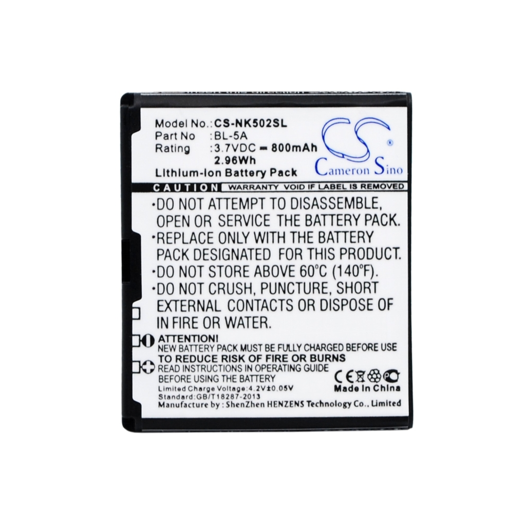 Mobiltelefonbatteri Nokia CS-NK502SL