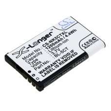 Kompatibel batteriudskiftning til Nokia BL-5CT