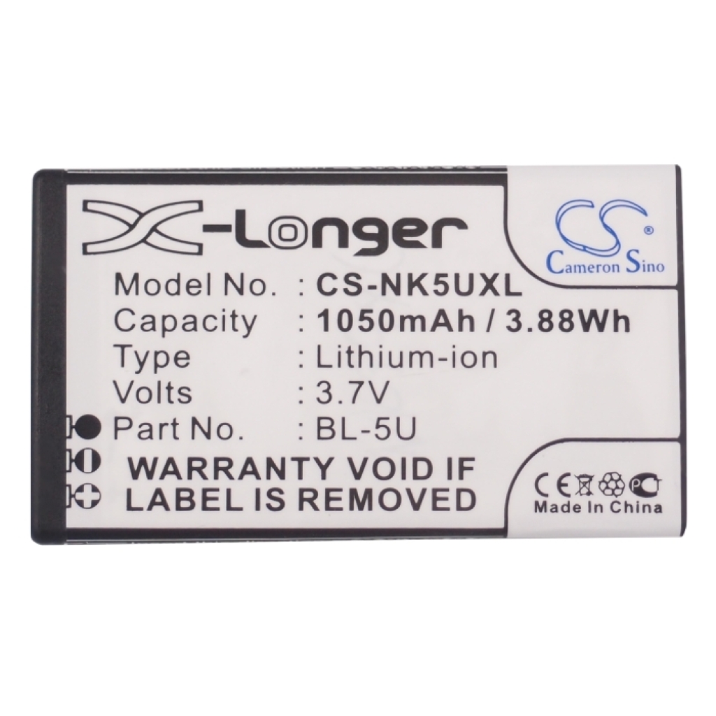 Mobiltelefonbatteri Nokia CS-NK5UXL