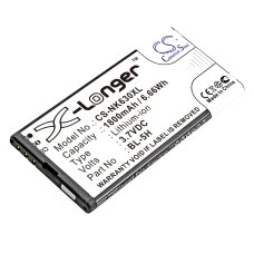 Kompatibel batteriudskiftning til Nokia BL-5H