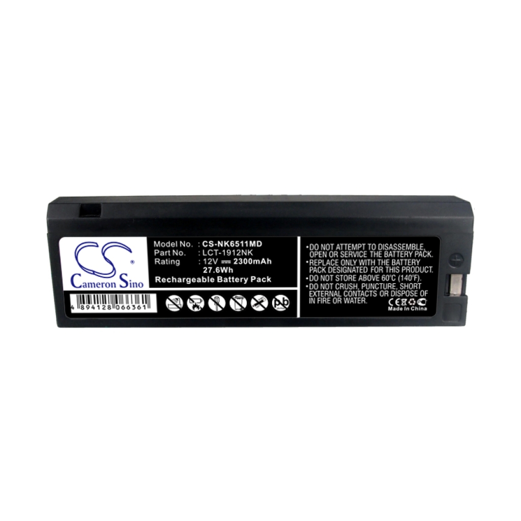 Batteri kompatibel med Nihon Kohden Philips CS-NK6511MD