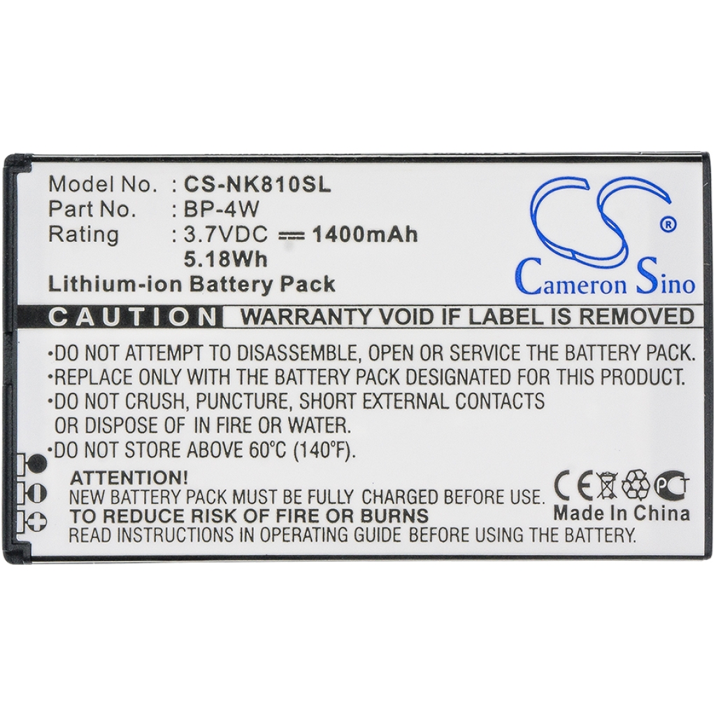 Mobiltelefonbatteri Nokia CS-NK810SL