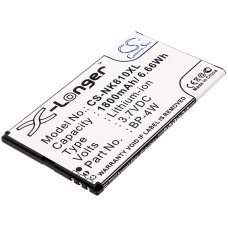 Kompatibel batteriudskiftning til Nokia BP-4W