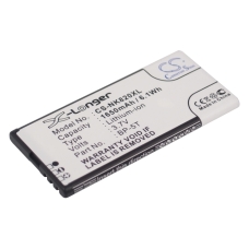 Kompatibel batteriudskiftning til Nokia BP-5T