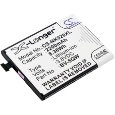 Kompatibel batteriudskiftning til Nokia BV-5QW