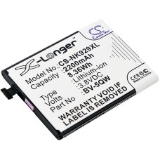 Kompatibel batteriudskiftning til Nokia BV-5QW