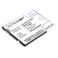 Kompatibel batteriudskiftning til Nokia TN-BL3000R1