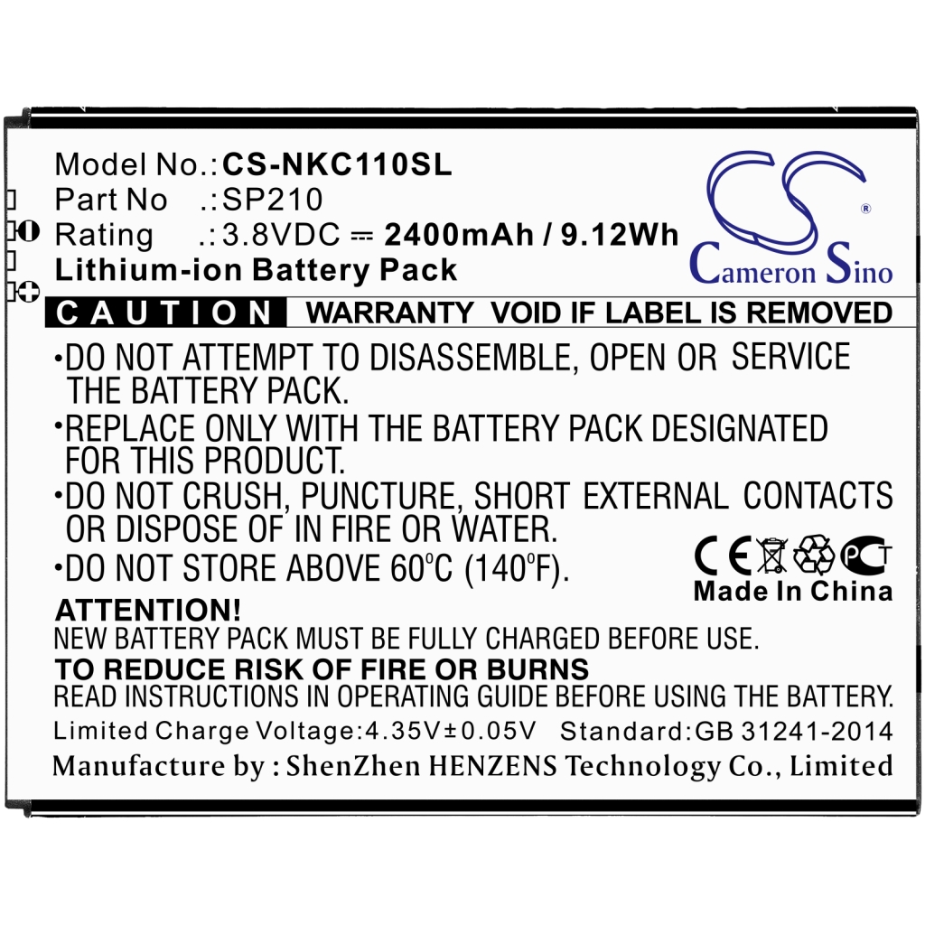 Mobiltelefonbatteri Nokia CS-NKC110SL