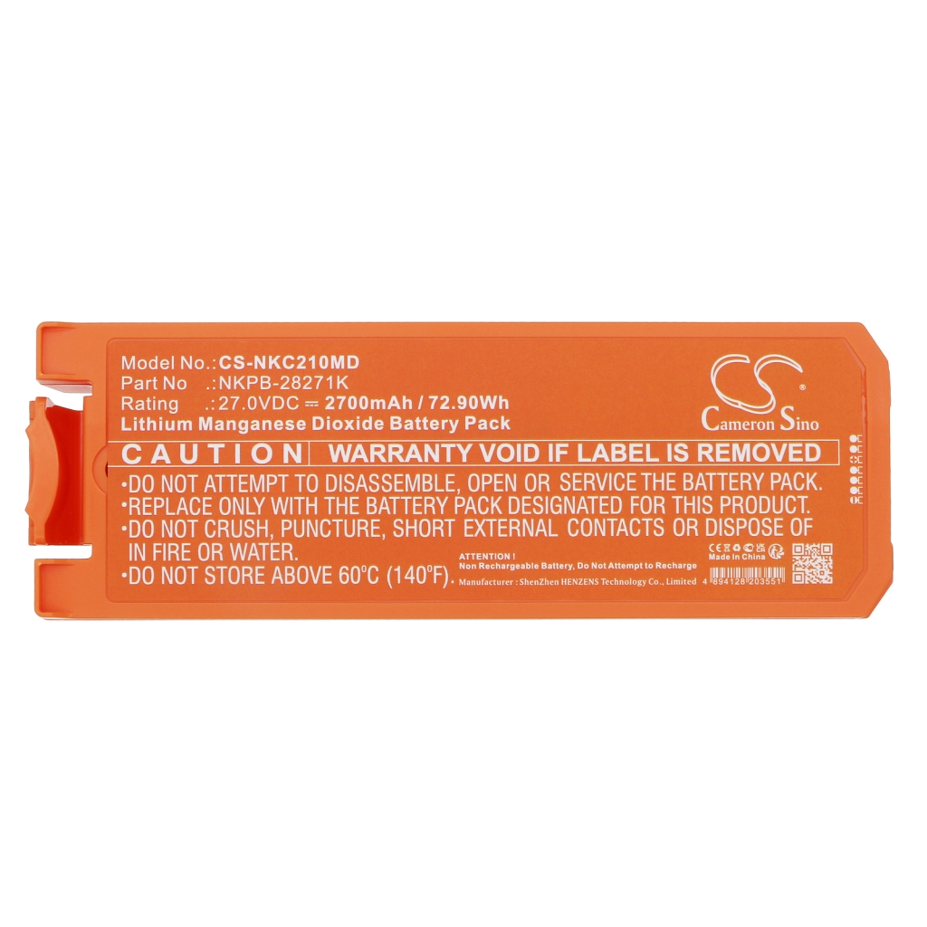Batteri kompatibel med Nihon Kohden CS-NKC210MD