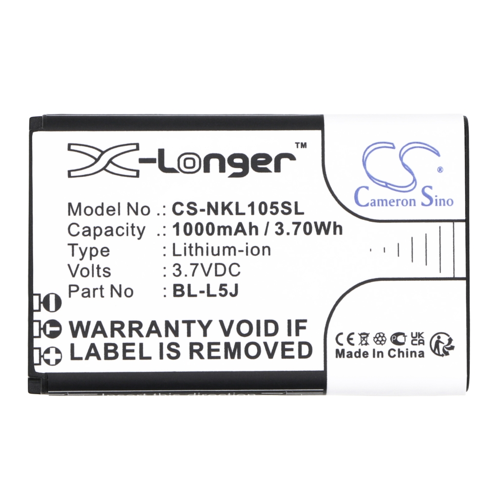 Mobiltelefonbatteri Nokia CS-NKL105SL