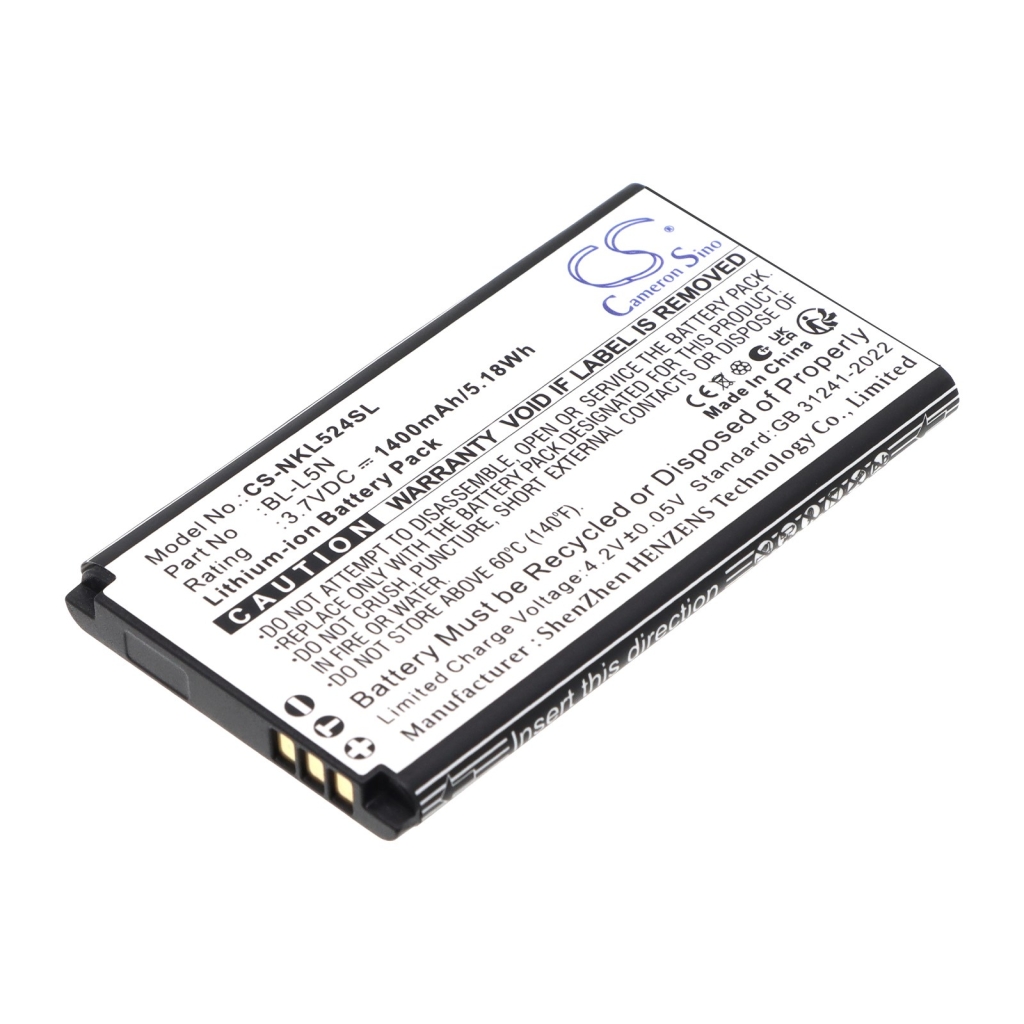Batteri kompatibel med Nokia CS-NKL524SL