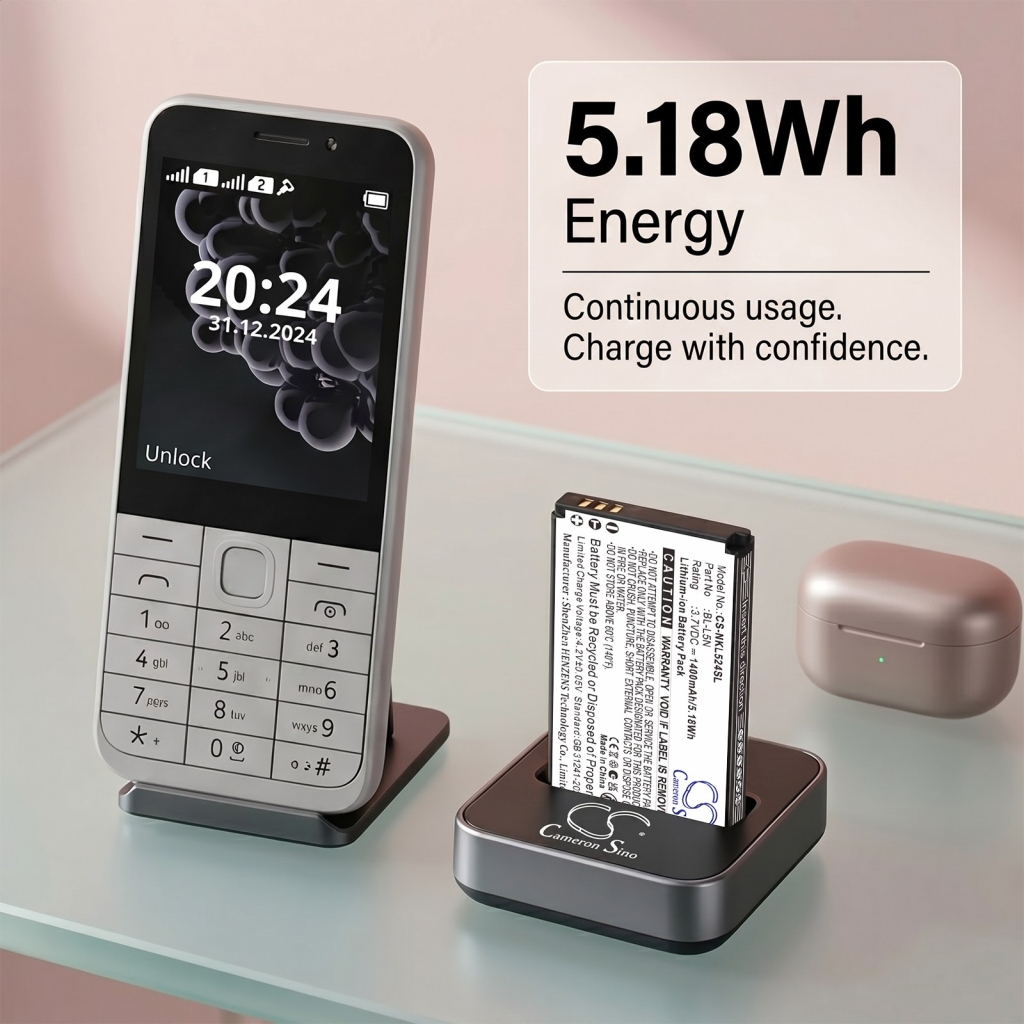 Batteri kompatibel med Nokia CS-NKL524SL