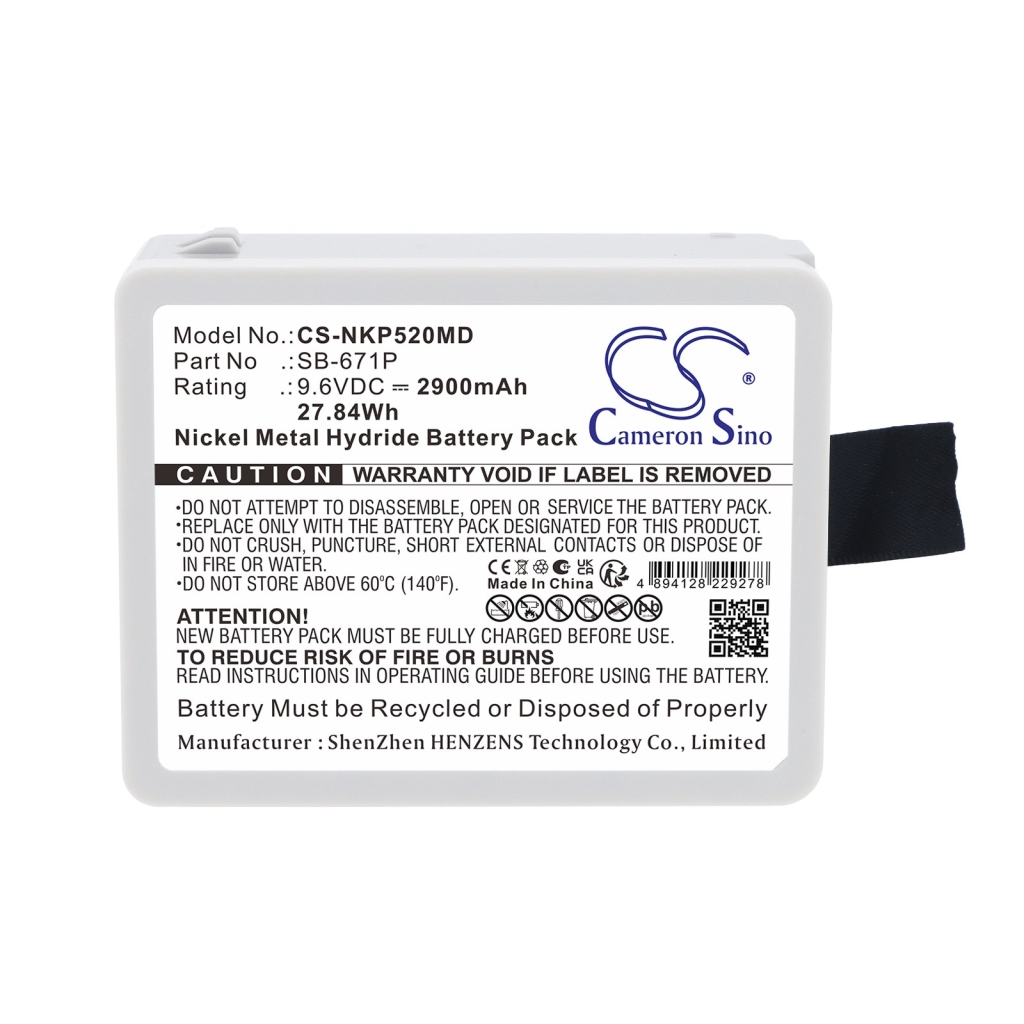 Batteri kompatibel med Nihon Kohden CS-NKP520MD