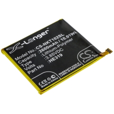 Kompatibel batteriudskiftning til Nokia HE319,HE330