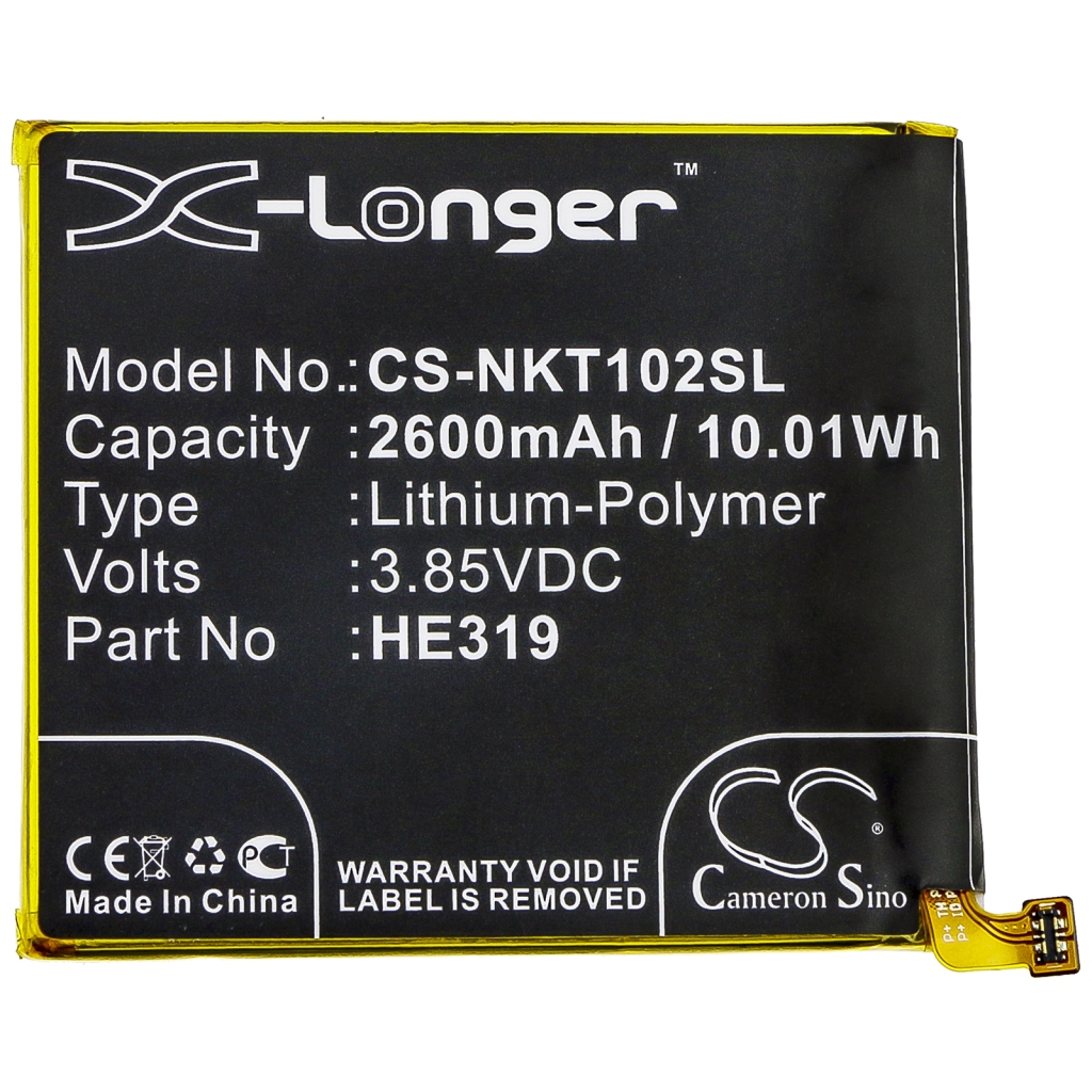 Mobiltelefonbatteri Nokia CS-NKT102SL