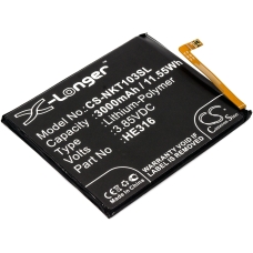 Kompatibel batteriudskiftning til Nokia HE316,HE335