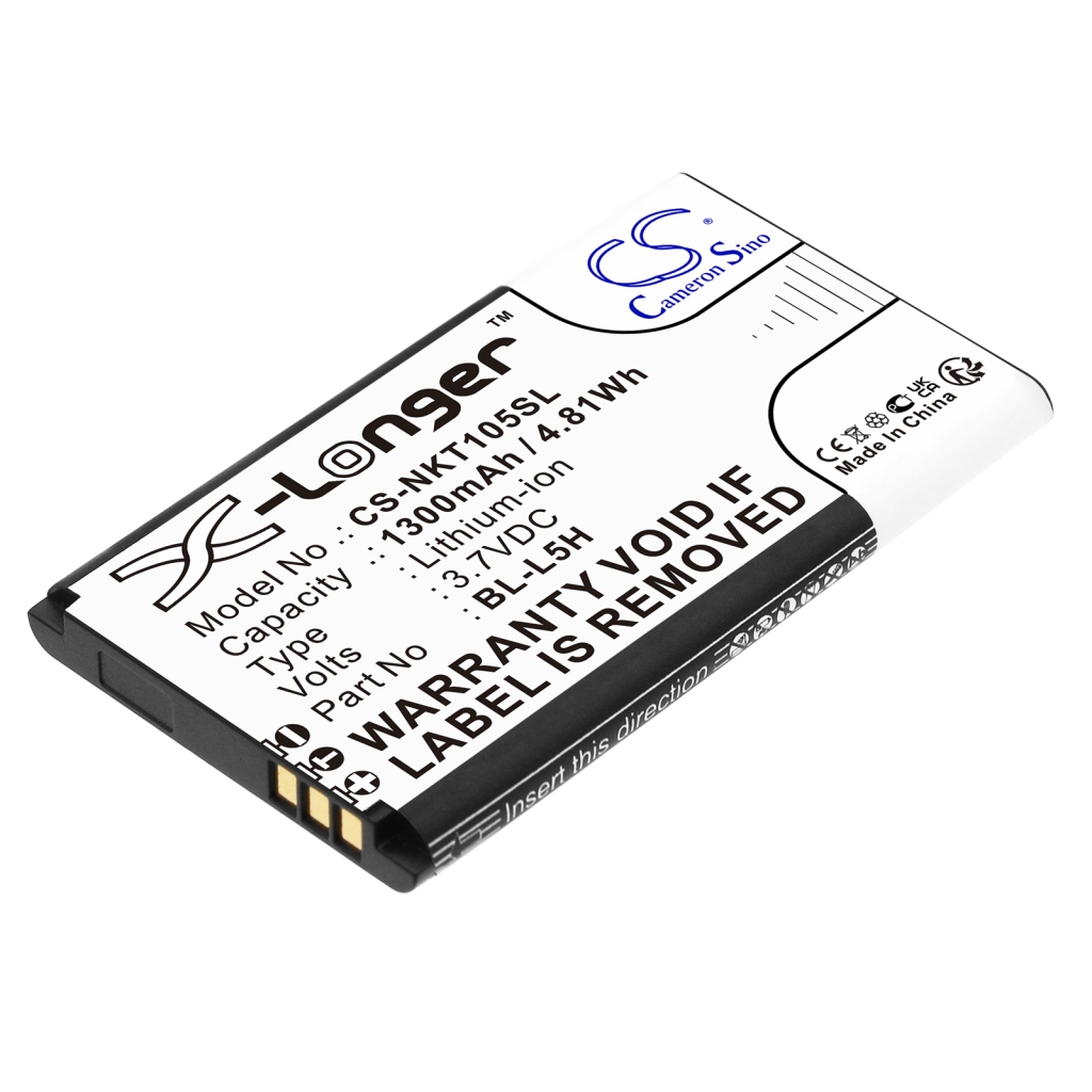 Mobiltelefonbatteri Nokia CS-NKT105SL