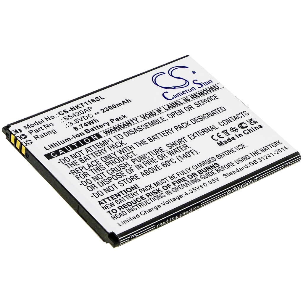Mobiltelefonbatteri Nokia CS-NKT116SL