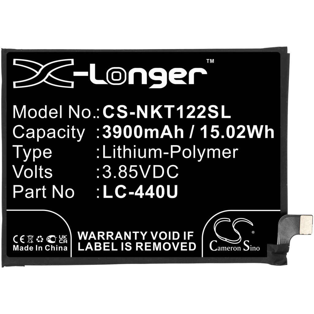 Mobiltelefonbatteri Nokia CS-NKT122SL
