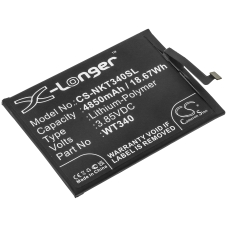 Kompatibel batteriudskiftning til Nokia WT340