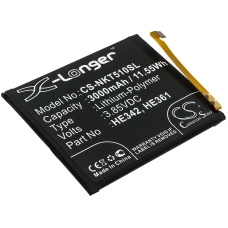 Kompatibel batteriudskiftning til Nokia HE342,HE361