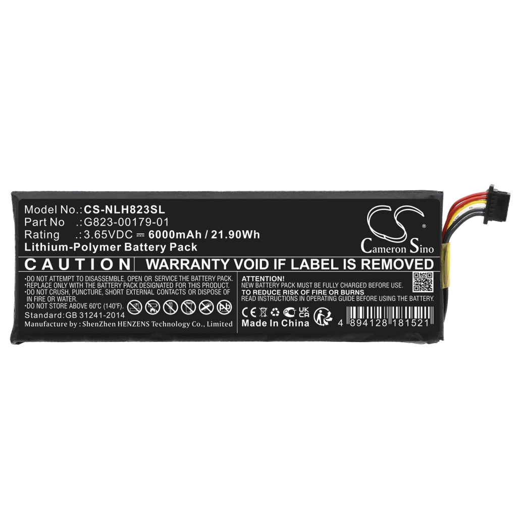 Hjemmesikkerhedskamera batteri Nest CS-NLH823SL