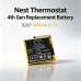 Batterier kompatibel med Nest Thermostat 4th Generation CS-NLT400SL