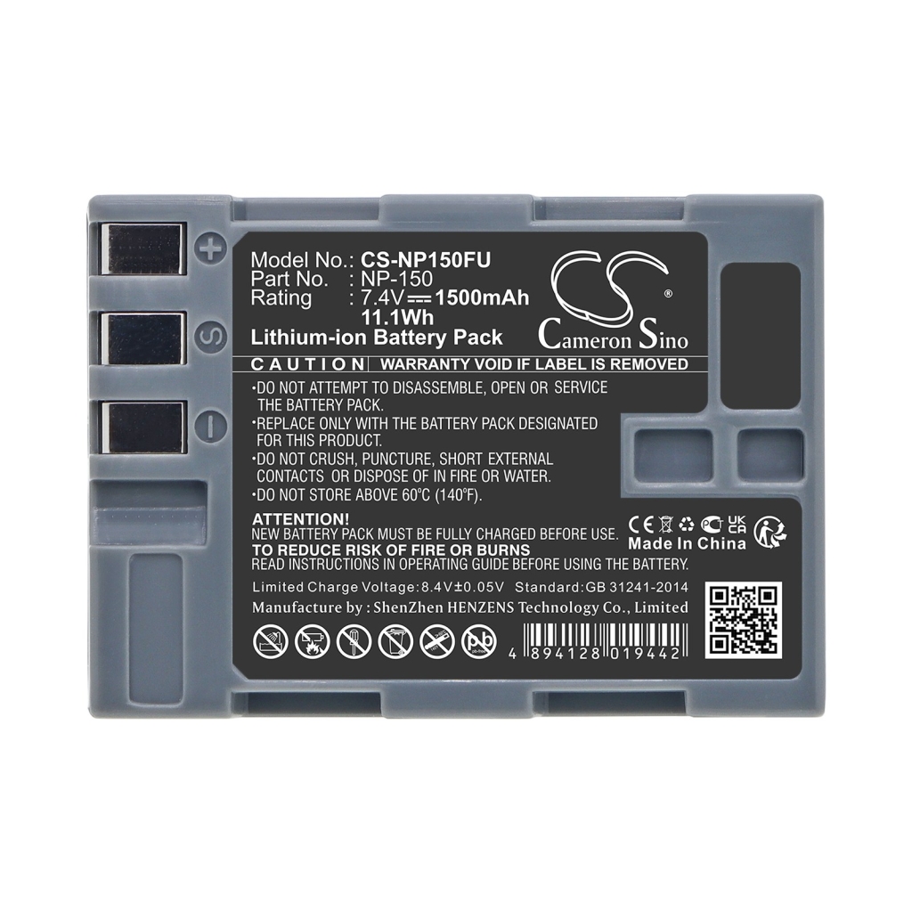 Batteries compatible with Fujifilm BC-150 BC-150 CS-NP150FU