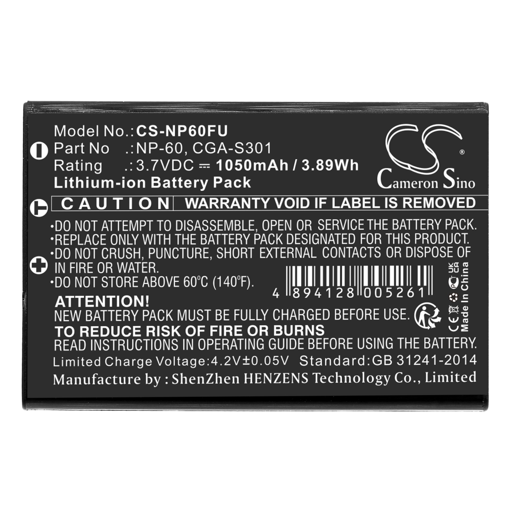 Camera Battery RCA CS-NP60FU