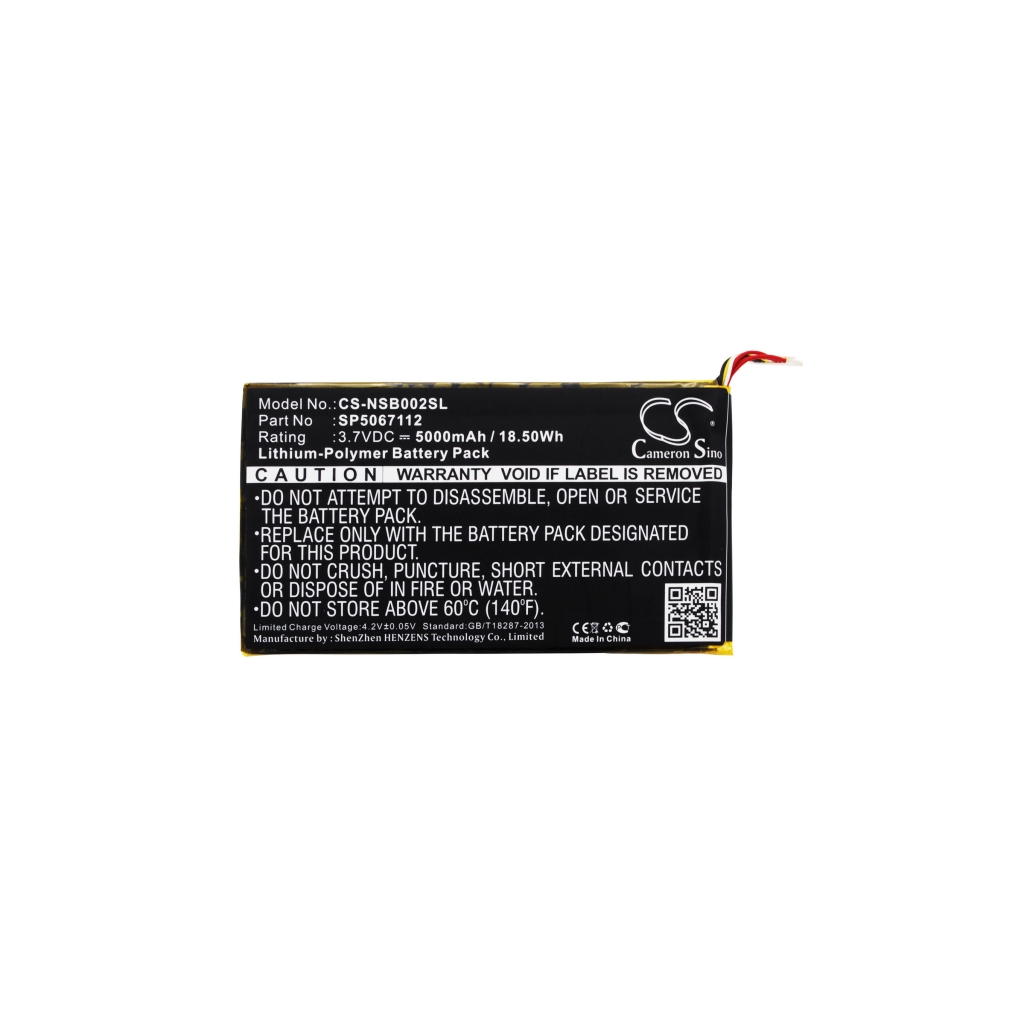 Batteri kompatibel med Fuhu CS-NSB002SL