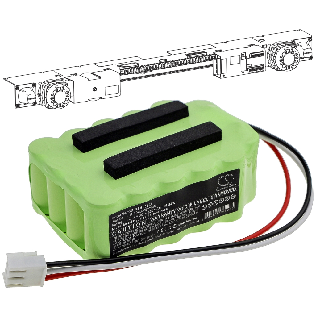Hjemmesikkerhedskamera batteri Manusa CS-NSB005AF