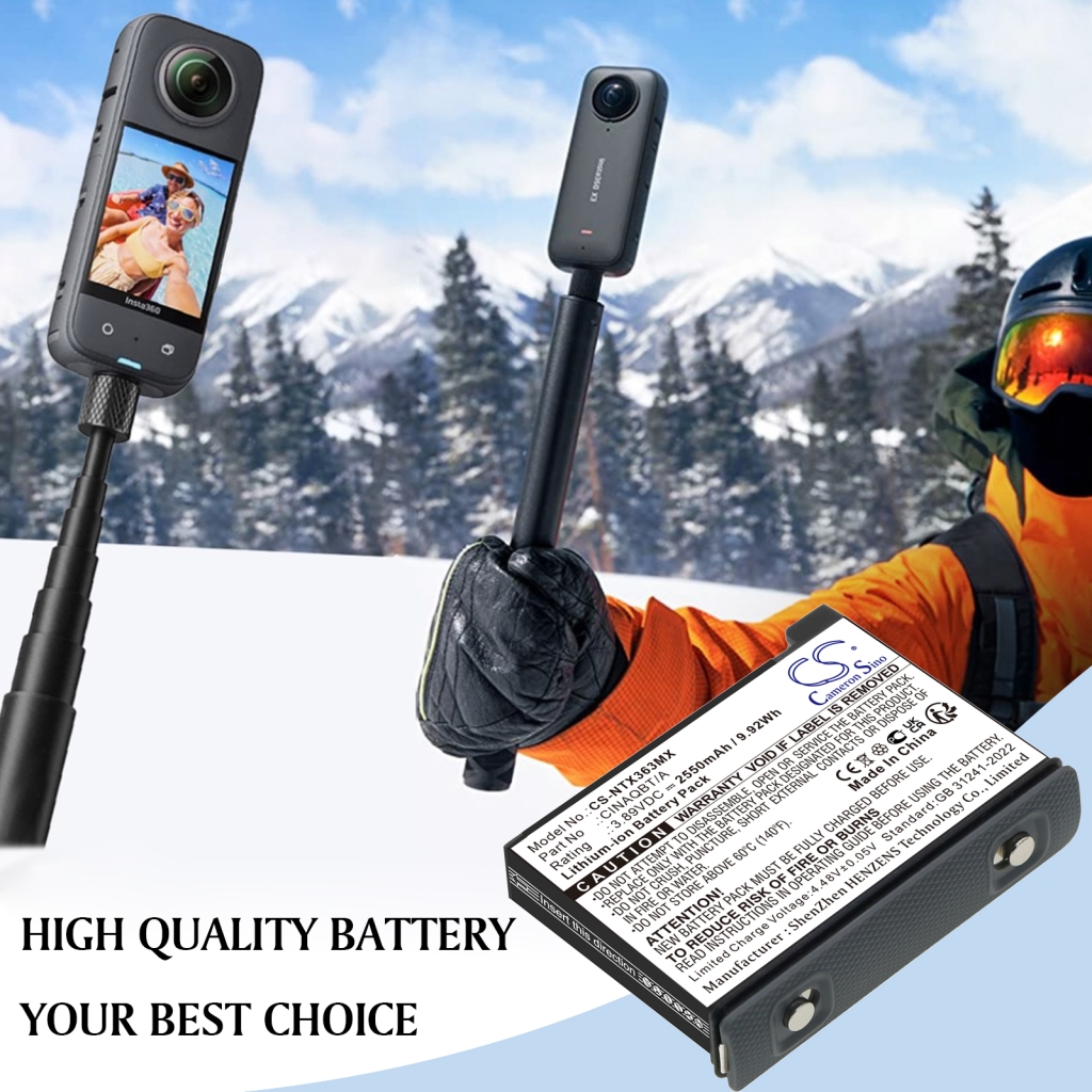 Kamerabatteri Insta360 CS-NTX363MX