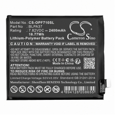 Kompatibel batteriudskiftning til OPPO BLPA37