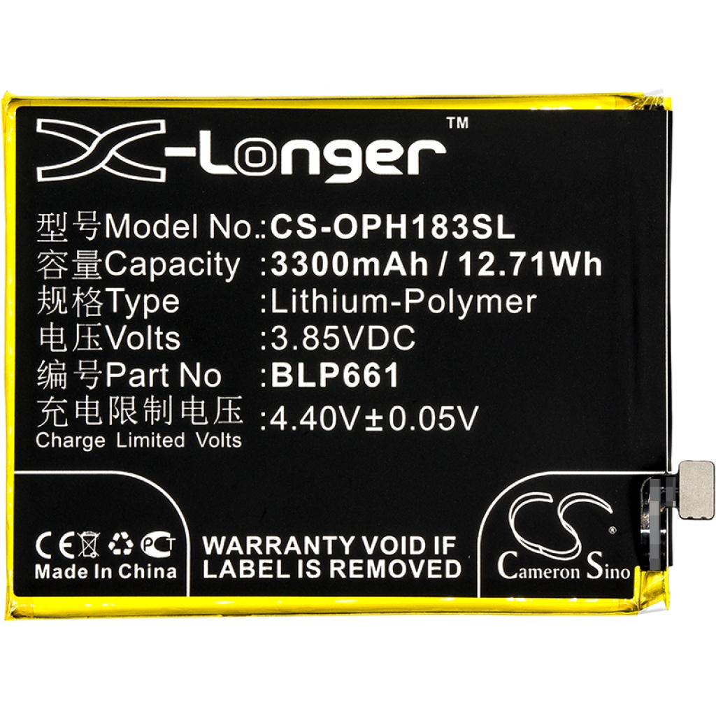 Mobiltelefonbatteri OPPO CS-OPH183SL