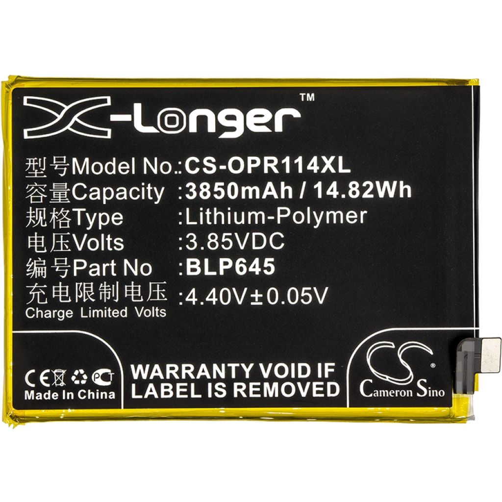 Batteri kompatibel med OPPO CS-OPR114XL