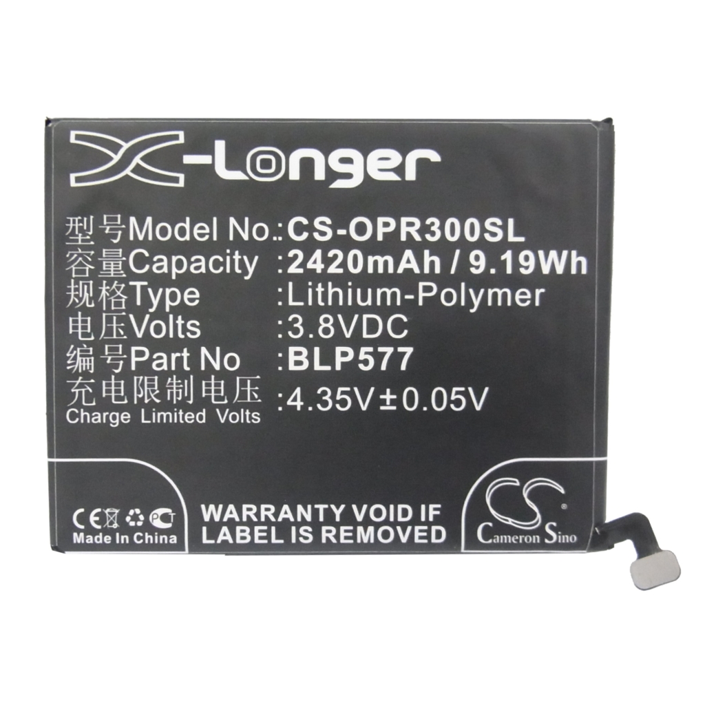 Batteri kompatibel med OPPO CS-OPR300SL