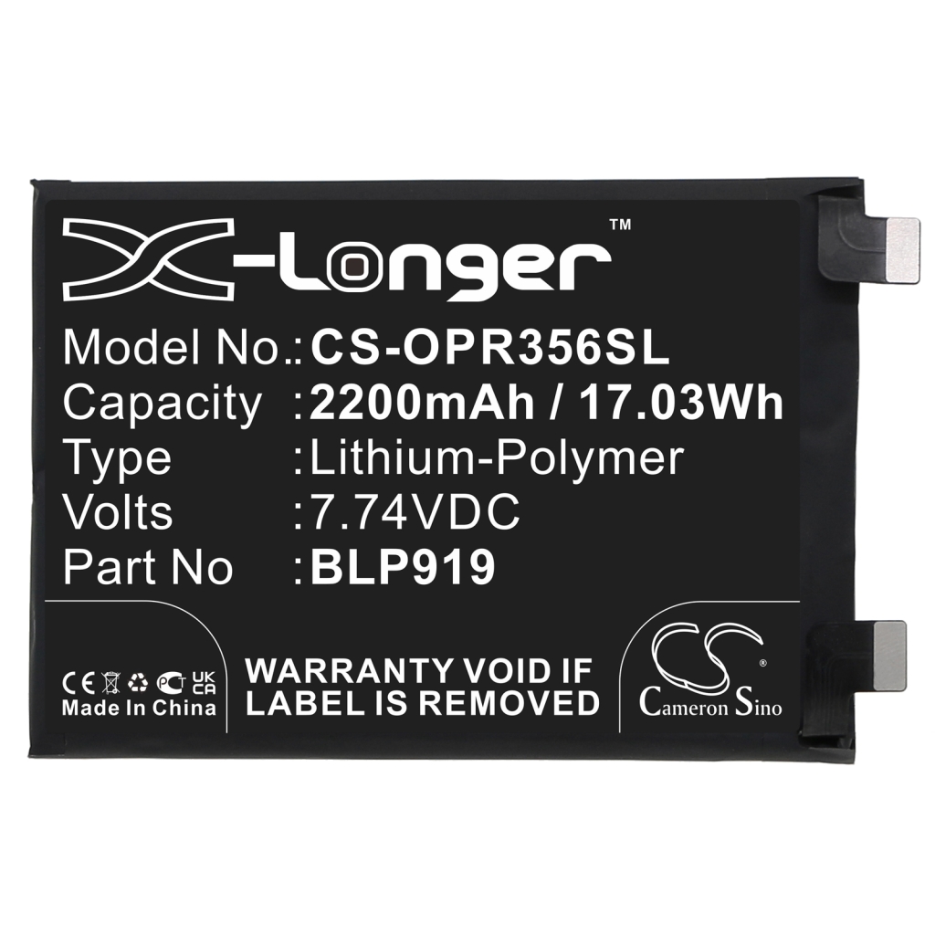 Mobiltelefonbatteri OPPO CS-OPR356SL