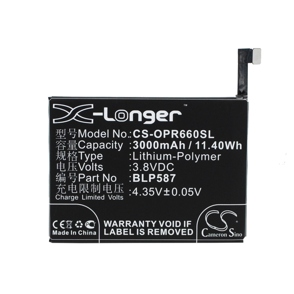 Mobiltelefonbatteri OPPO CS-OPR660SL