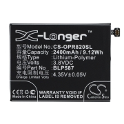 CS-OPR820SL<br />Batterier til  erstatter batteri BLP587