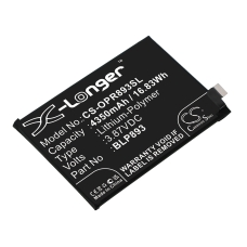 Kompatibel batteriudskiftning til OPPO BLP893