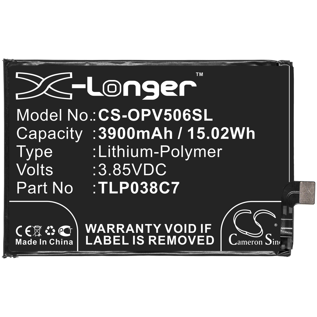 Mobiltelefonbatteri Alcatel CS-OPV506SL