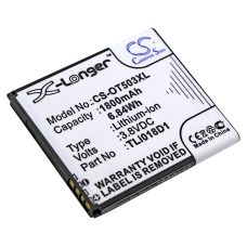 Kompatibel batteriudskiftning til Alcatel TLI018D1,TLI018D2