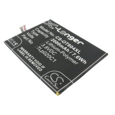 Compatible battery replacement for TCL CAC2000012C2,TLP020C1,TLP020C2