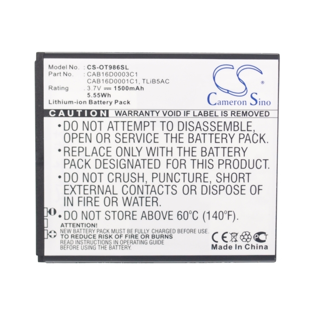 Mobile Phone Battery Alcatel OT-986