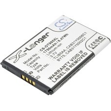 Compatible battery replacement for TCL BY75,CAB150000SC1,CAB31Y0002C1,CAB31Y0006C1,TLIB5AA...