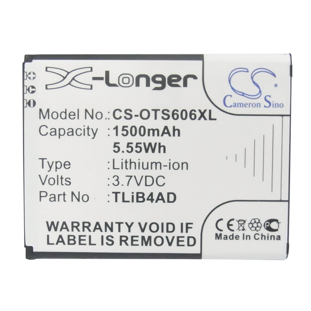 Batteri kompatibel med Alcatel TCL CS-OTS606XL