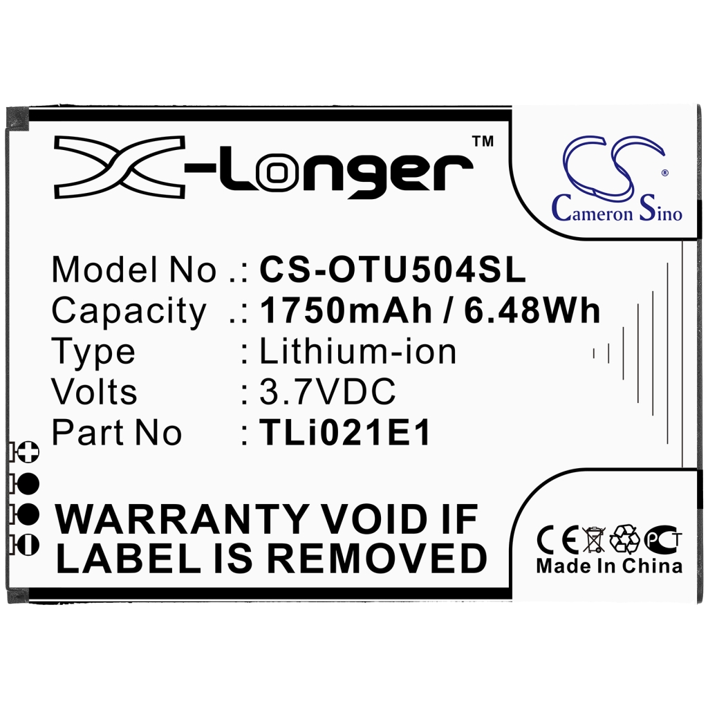 Mobiltelefonbatteri Alcatel CS-OTU504SL