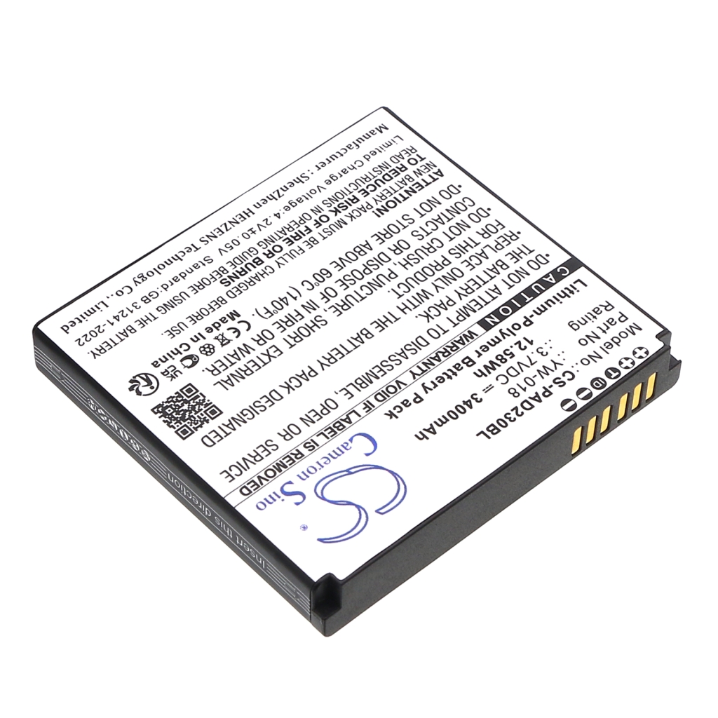 Betalings terminalbatteri Pax CS-PAD230BL